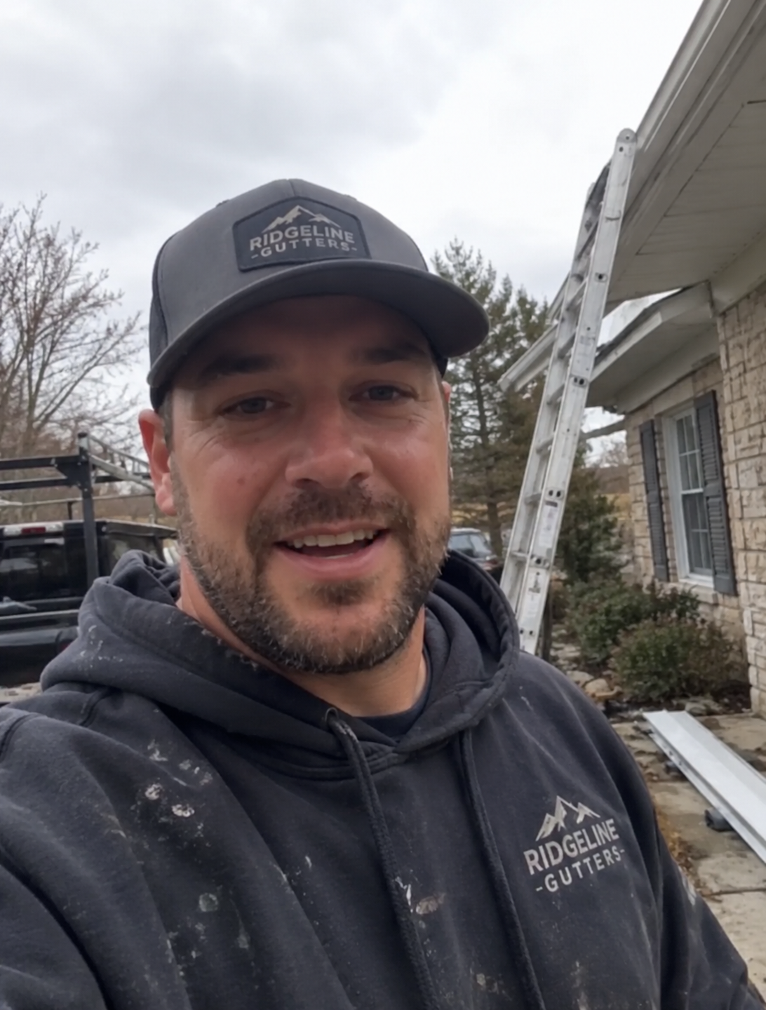 North River Gutters contractor at a gutter jobsite